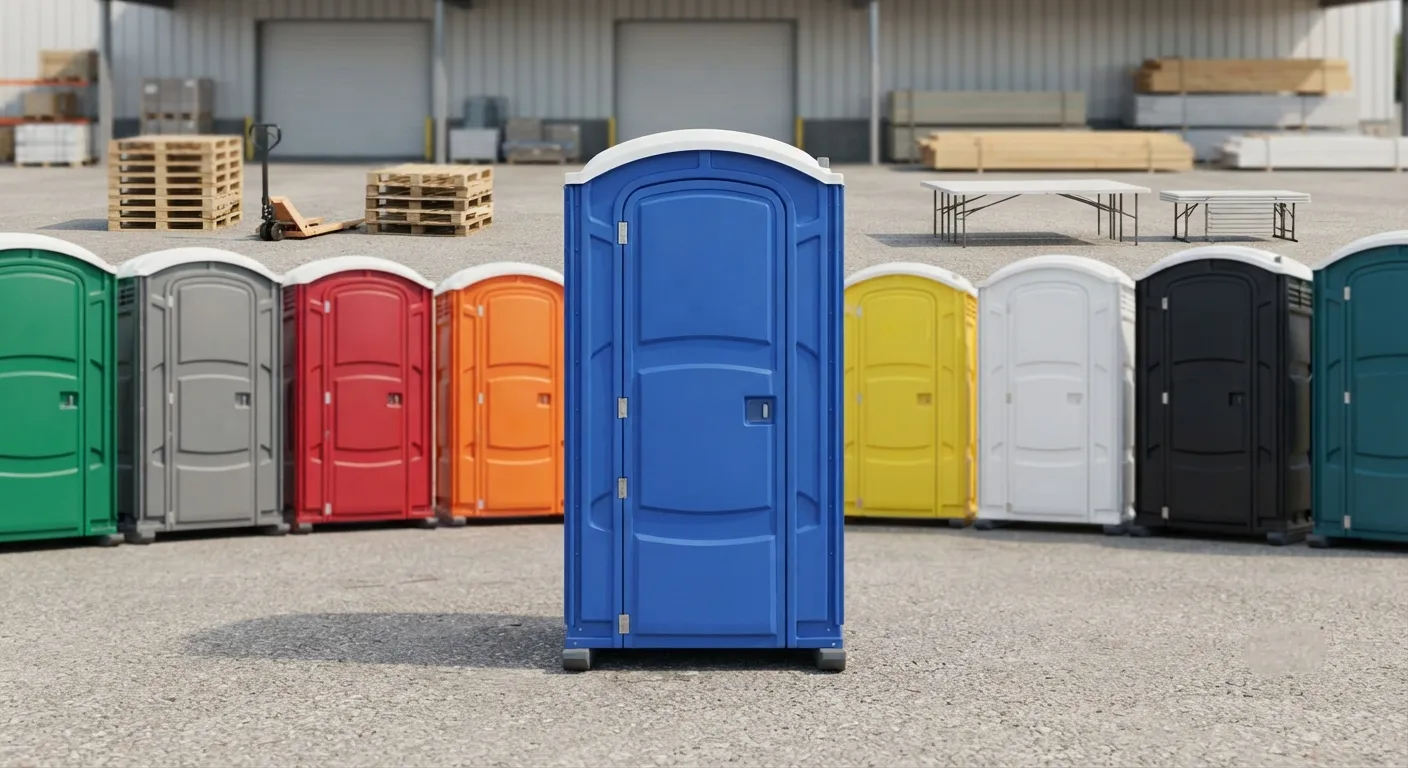 Portable restroom units delivered on a Allentown, PA work zone